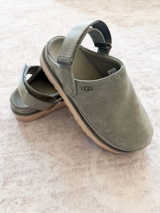 UGG Shoes - UGG Goldenstar Women’s Moss Green Suede Clogs